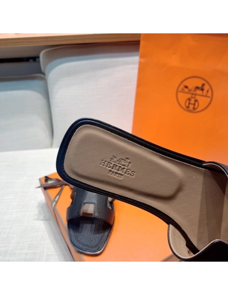 Hermes flat slides summer shoes_8