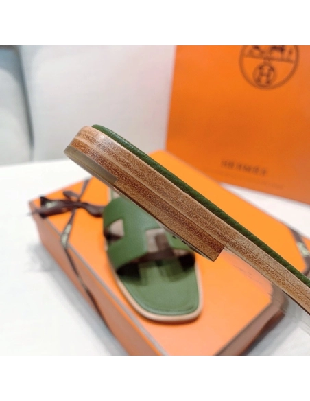 Hermes flat slides summer shoes_8