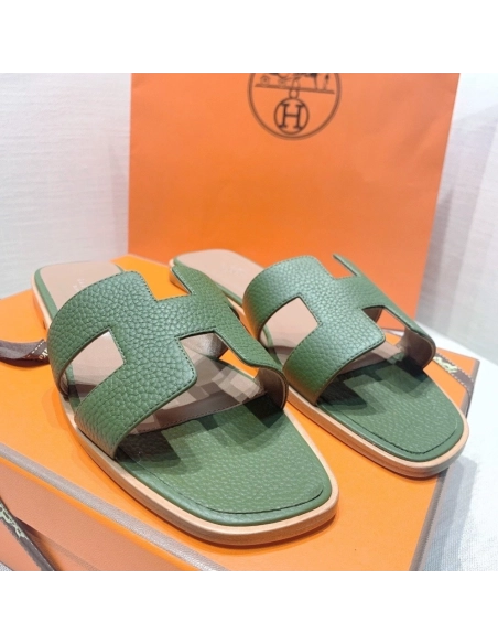 Hermes flat slides summer shoes_8