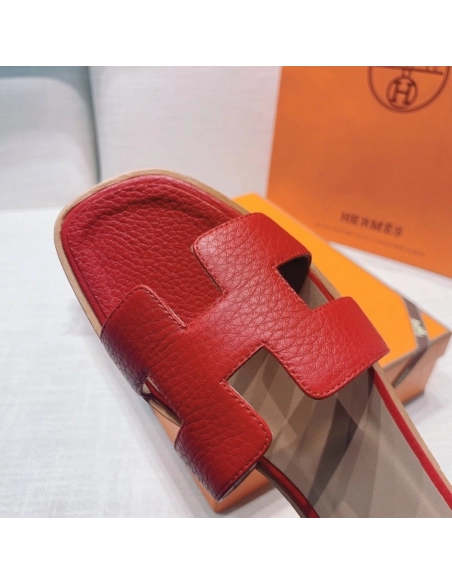 Hermes flat slides summer shoes_8