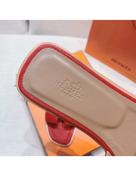 Hermes flat slides summer shoes_8