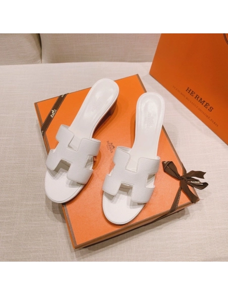 Hermes mid-heel slides summer shoes_10