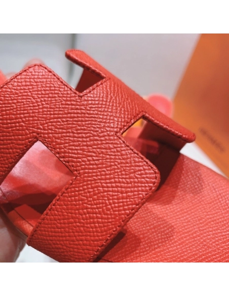 Hermes mid-heel slides summer shoes_11