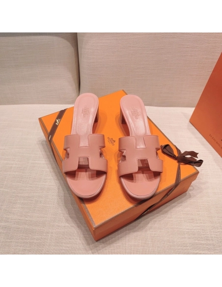 Hermes mid-heel slides summer shoes_15
