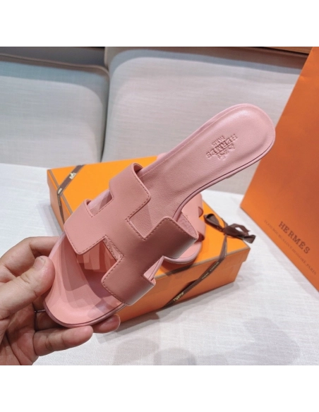 Hermes mid-heel slides summer shoes_15
