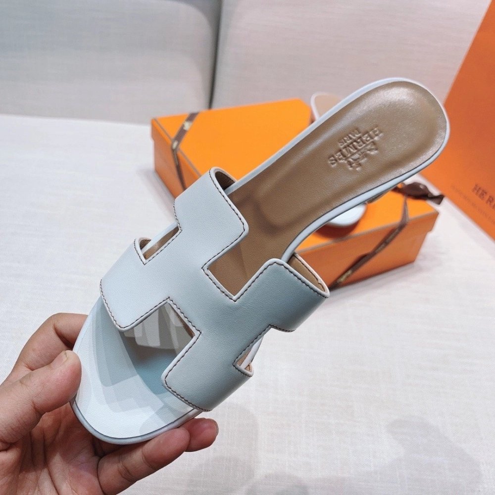 Hermes mid-heel slides summer shoes_17