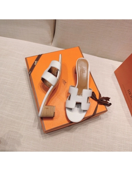 Hermes mid-heel slides summer shoes_17