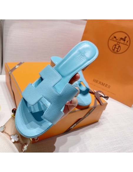 Hermes mid-heel slides summer shoes_3