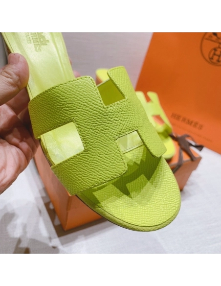Hermes mid-heel slides summer shoes_4