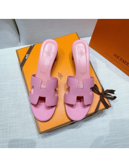 Hermes mid-heel slides summer shoes_9