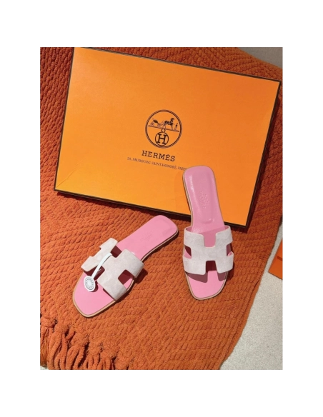Hermes Oran slides summer shoes_11