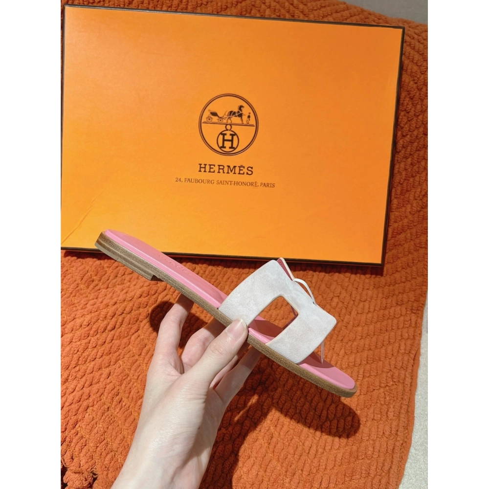 Hermes Oran slides summer shoes_11