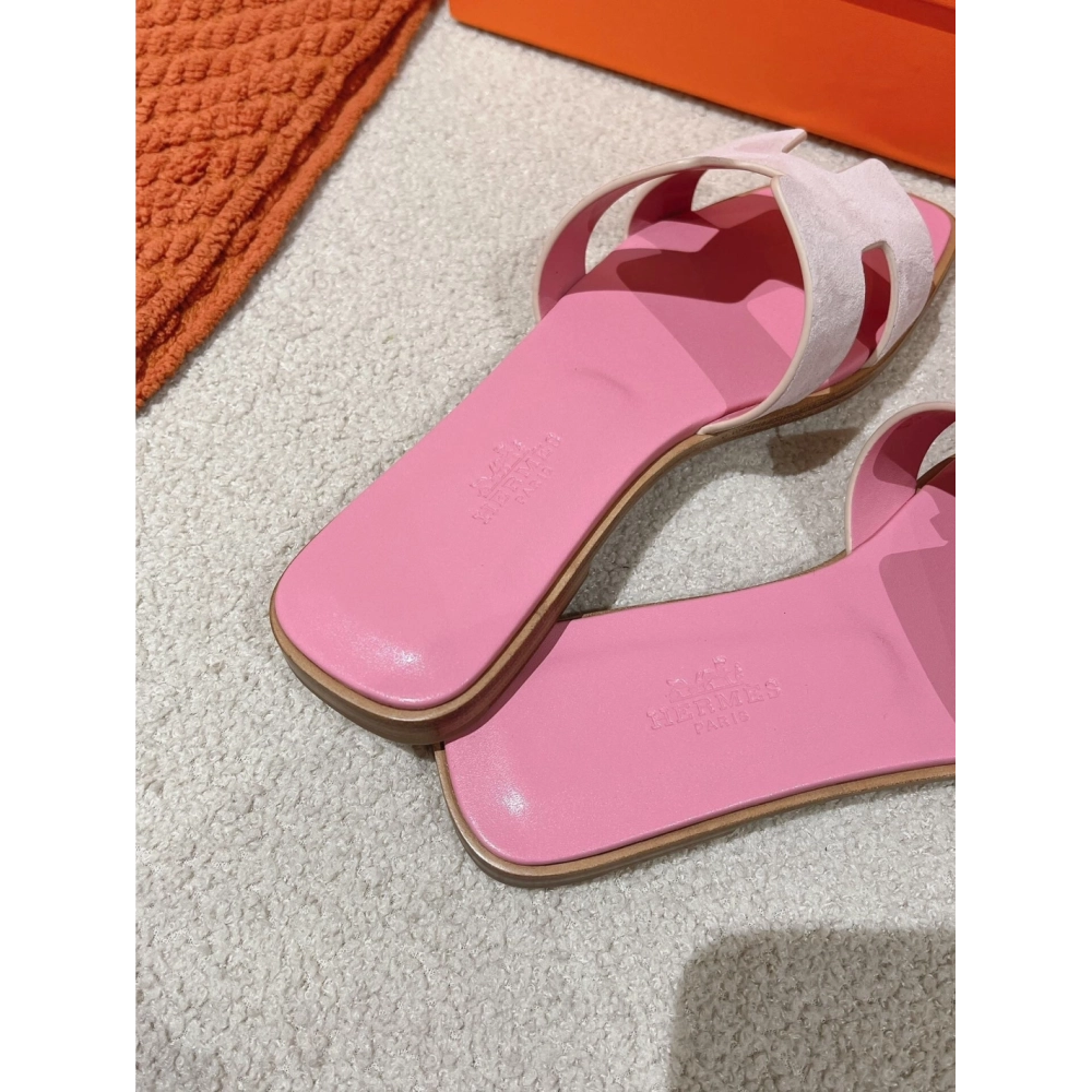 Hermes Oran slides summer shoes_11