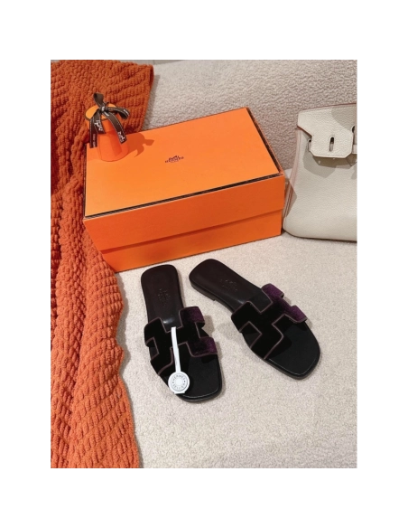 Hermes Oran slides summer shoes_13