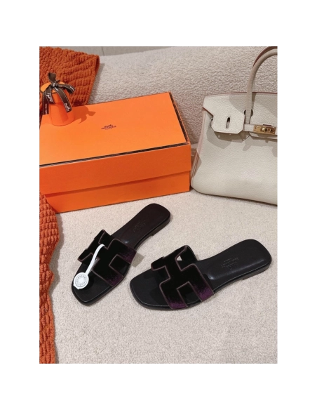 Hermes Oran slides summer shoes_13
