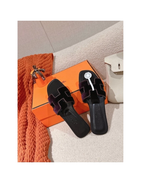 Hermes Oran slides summer shoes_13