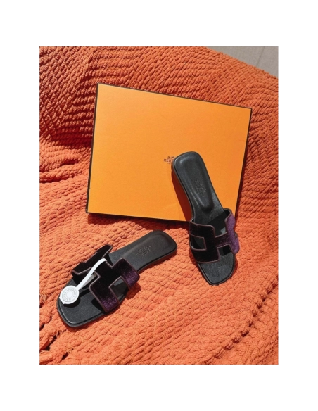 Hermes Oran slides summer shoes_13