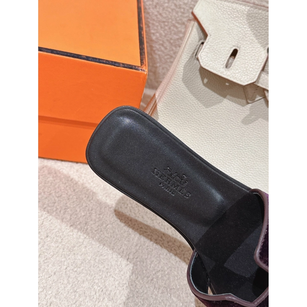 Hermes Oran slides summer shoes_13