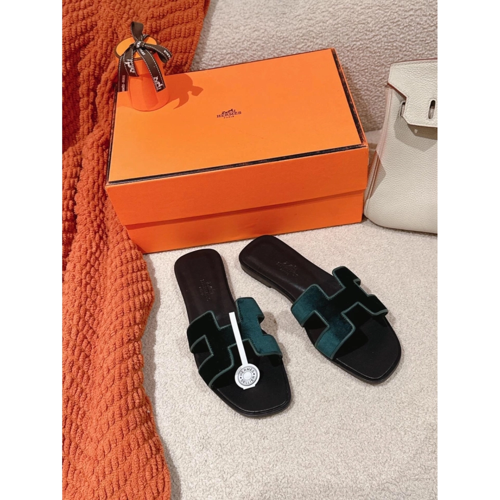Hermes Oran slides summer shoes_14