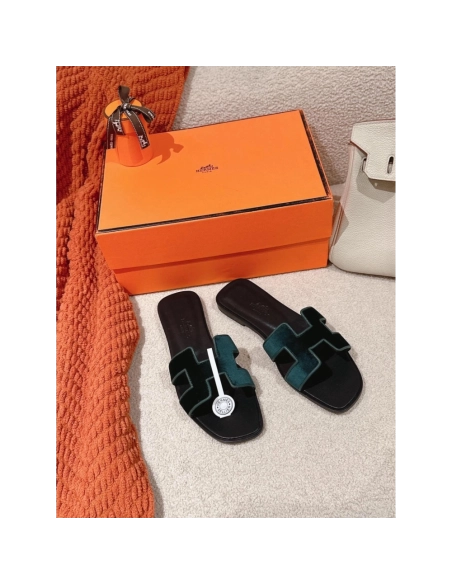 Hermes Oran slides summer shoes_14