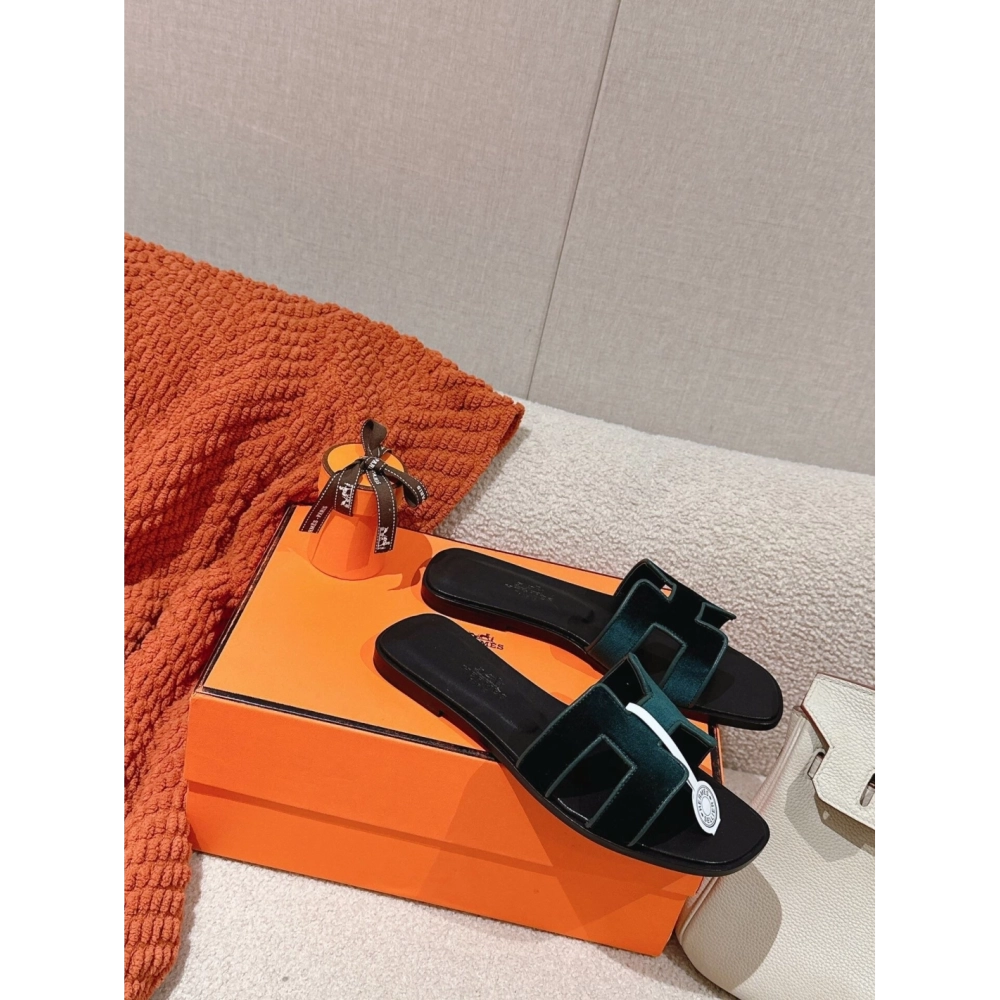 Hermes Oran slides summer shoes_14