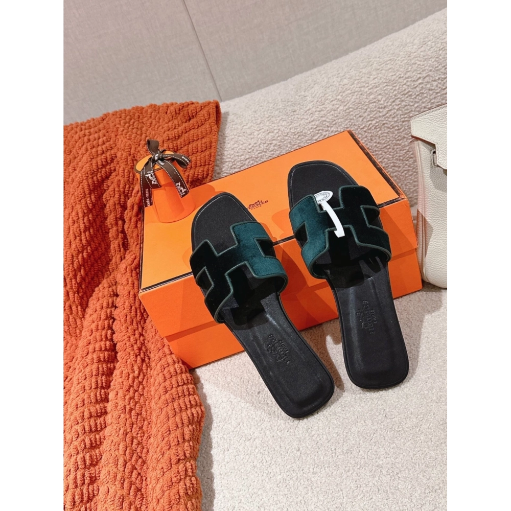 Hermes Oran slides summer shoes_14