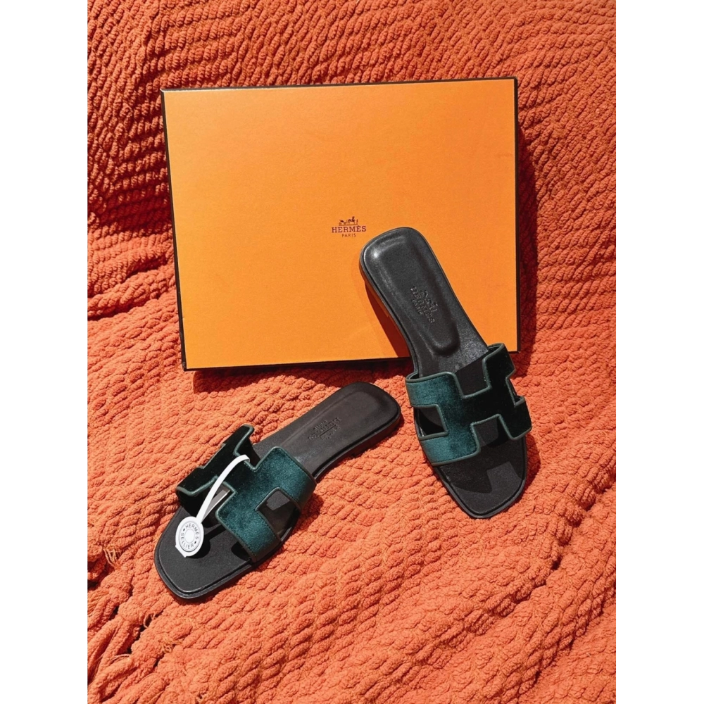 Hermes Oran slides summer shoes_14