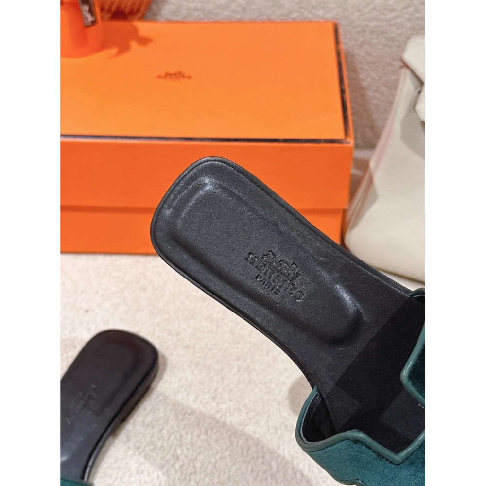 Hermes Oran slides summer shoes_14