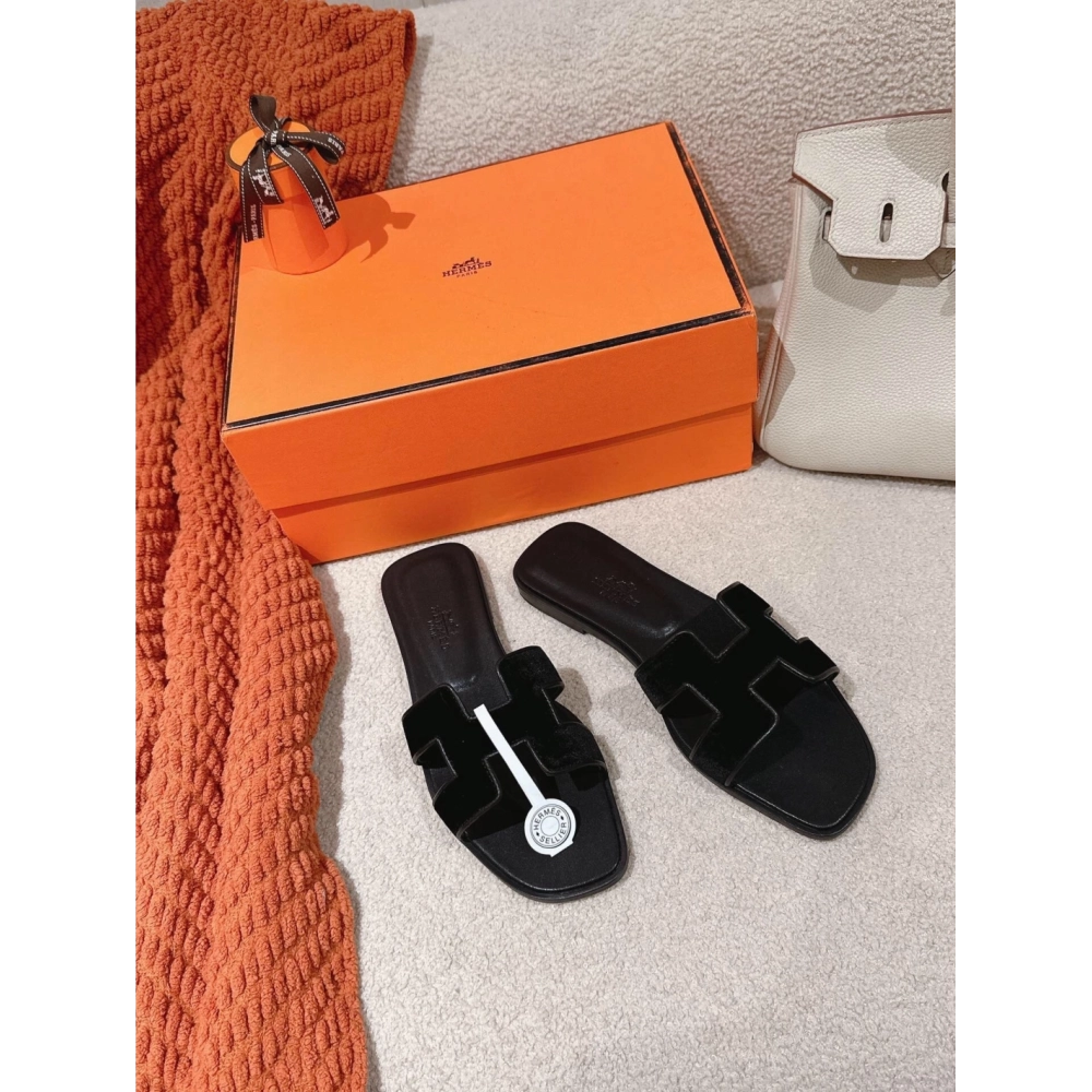 Hermes Oran slides summer shoes_15