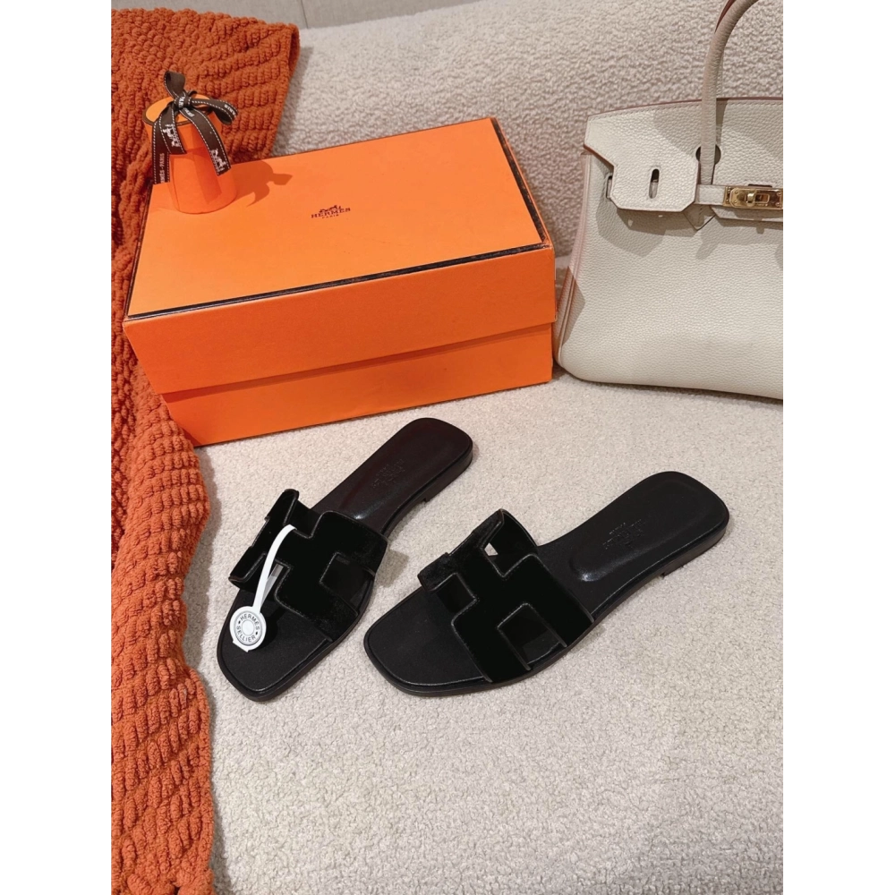 Hermes Oran slides summer shoes_15