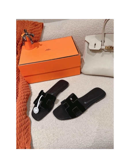 Hermes Oran slides summer shoes_15