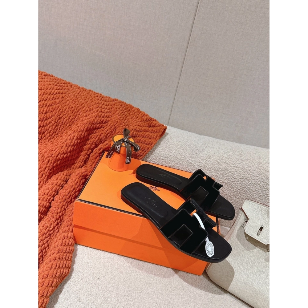 Hermes Oran slides summer shoes_15