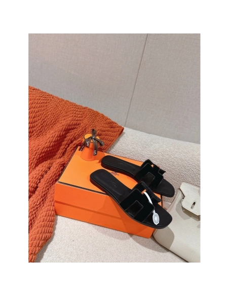 Hermes Oran slides summer shoes_15