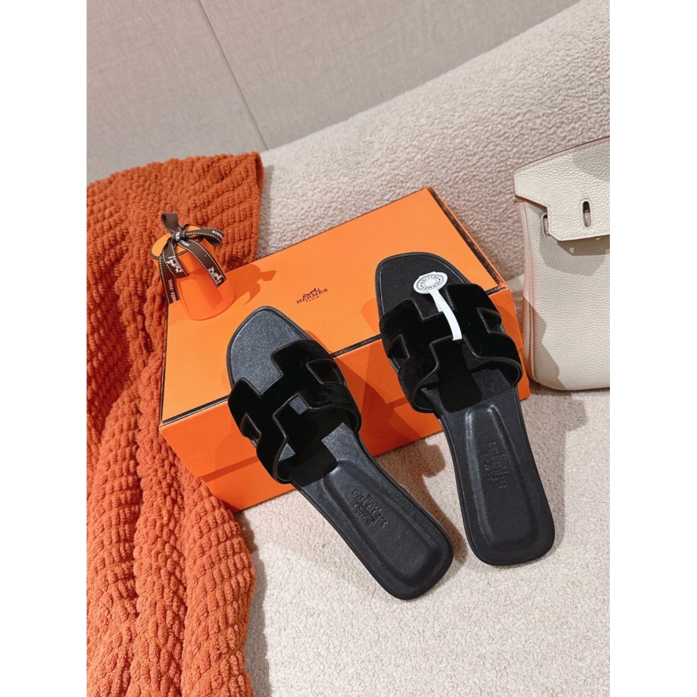 Hermes Oran slides summer shoes_15