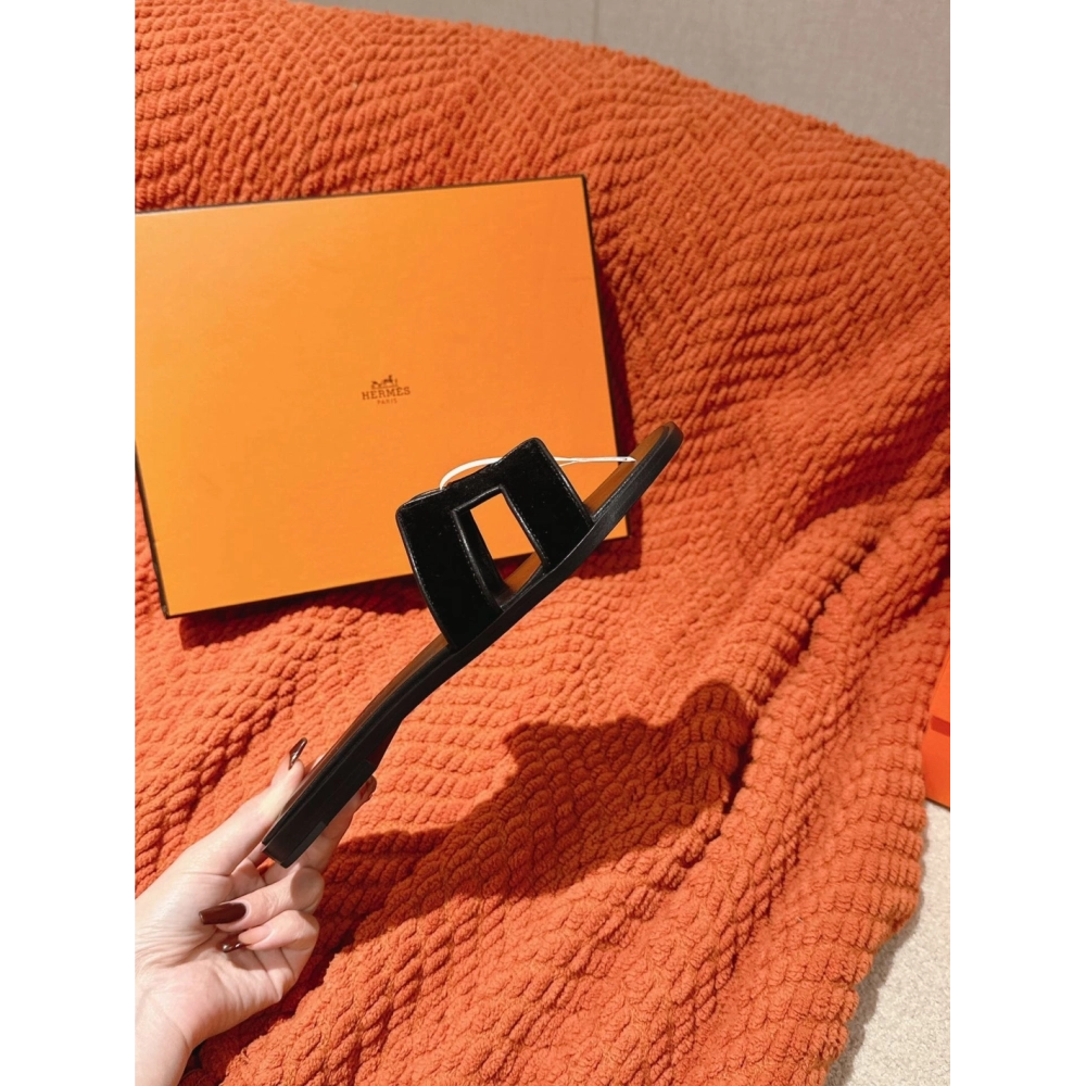 Hermes Oran slides summer shoes_15