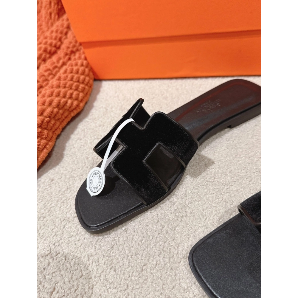 Hermes Oran slides summer shoes_15