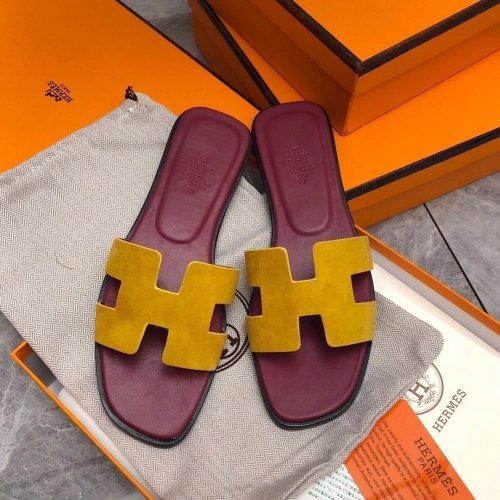 Hermes Oran slides summer shoes_18