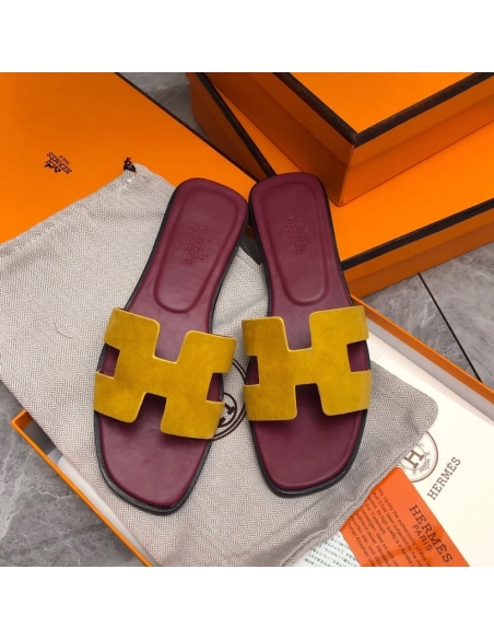 Hermes Oran slides summer shoes_18