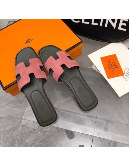 Hermes Oran slides summer shoes_19