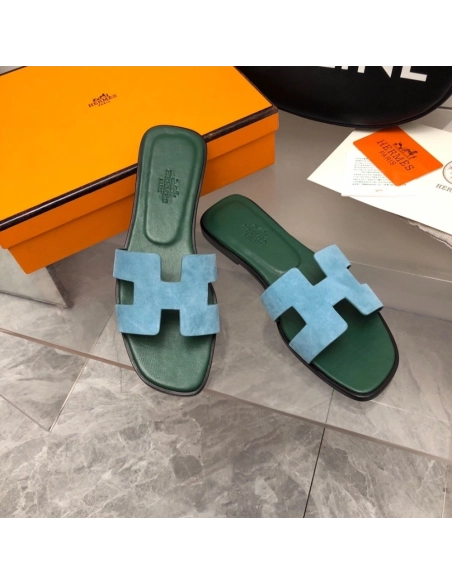 Hermes Oran slides summer shoes_20