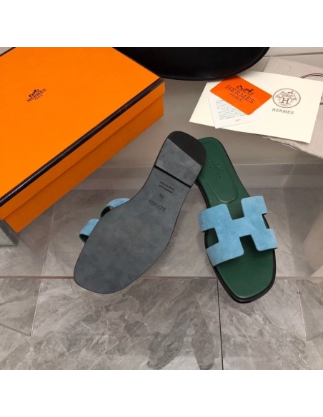 Hermes Oran slides summer shoes_20