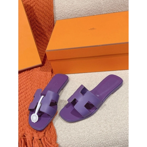 Hermes Oran slides summer shoes_5