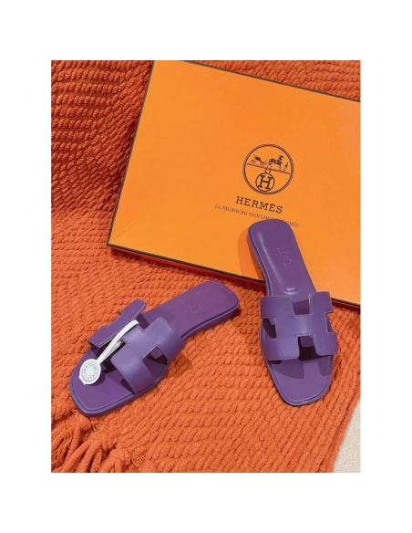 Hermes Oran slides summer shoes_5