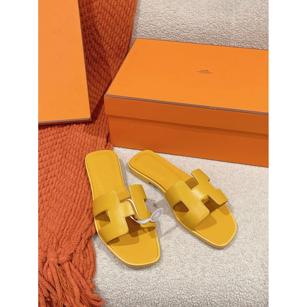 Hermes Oran slides summer shoes_6
