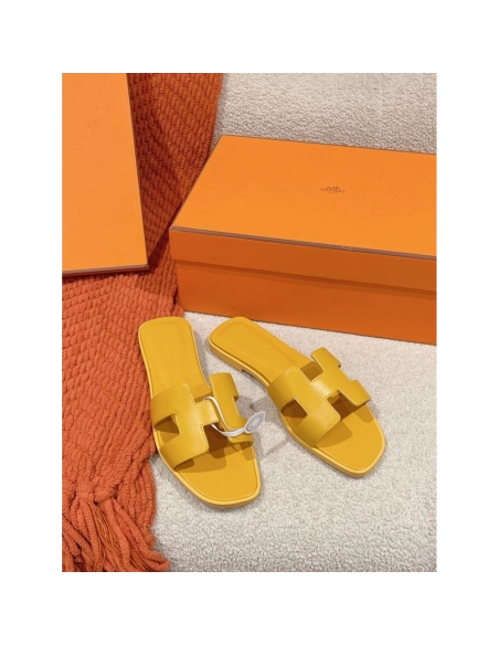 Hermes Oran slides summer shoes_6