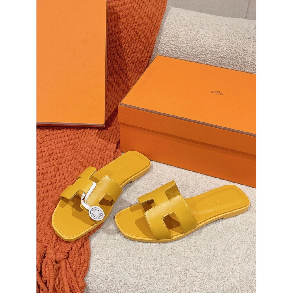 Hermes Oran slides summer shoes_6