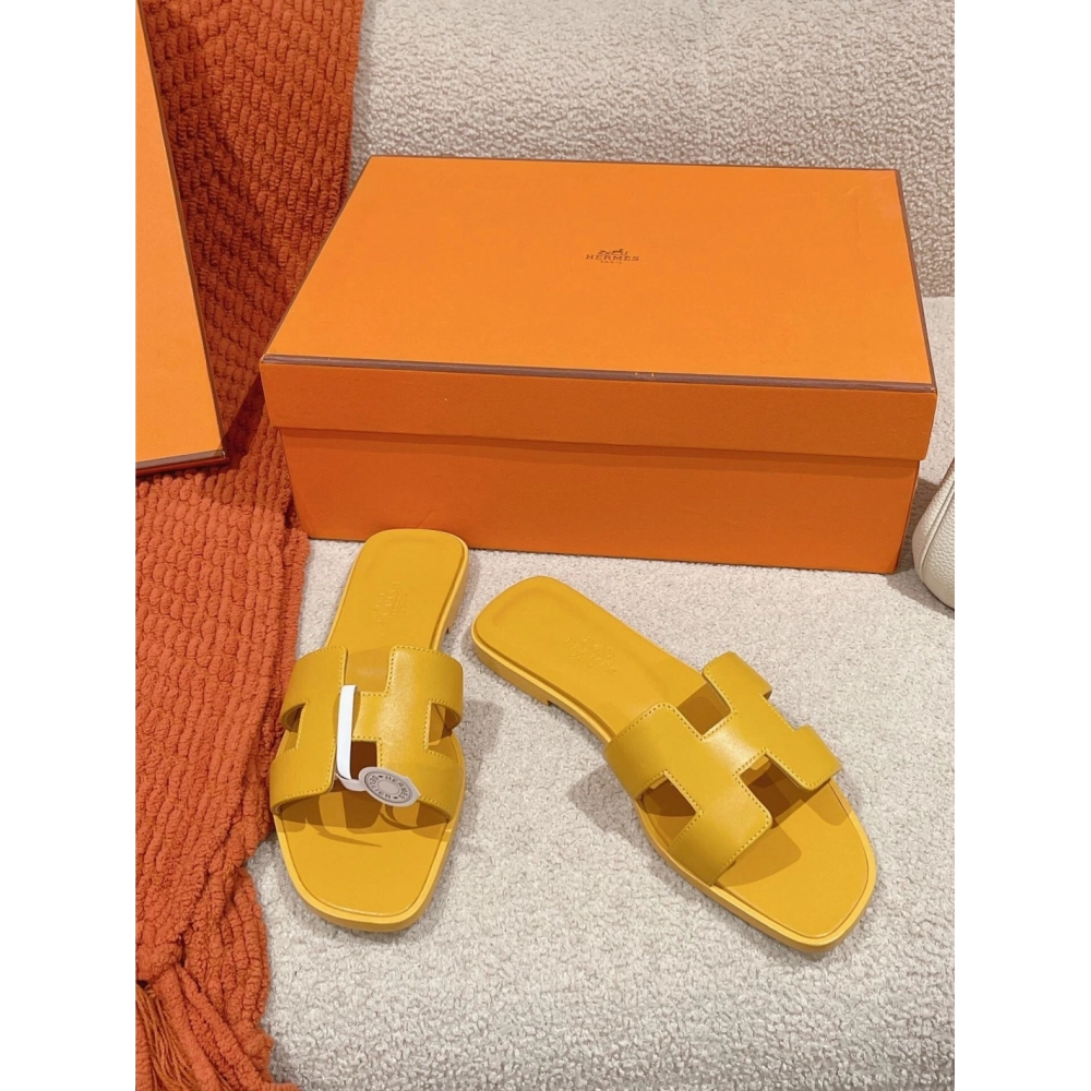 Hermes Oran slides summer shoes_6