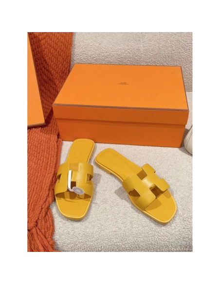 Hermes Oran slides summer shoes_6