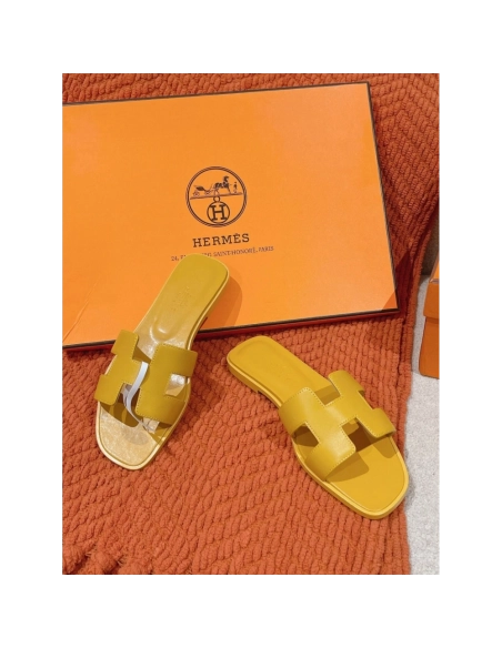 Hermes Oran slides summer shoes_6