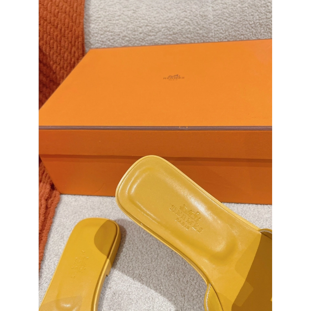Hermes Oran slides summer shoes_6